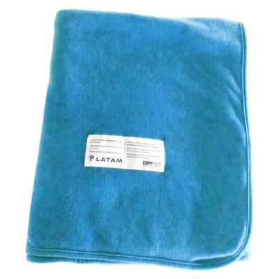 China Airline Anti-pilling Fleece Private Label Blanket Flame Retardant Airline Fleece Fire Retardant Blankets for sale