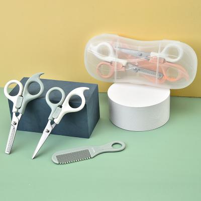 China Factory Wholesale Stainless Steel Hair Scissors Baby Hair Scissors Comb Scissors Kids Thinning Clipper Set for sale