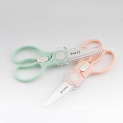 China Factory Brand Eco-freindly Clean Baby Scissors Kitchen Scissors Ceramic Food Scissors for sale