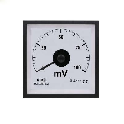 China Fit / Aging Test / Anti-Static Safe To Operate BE-96W DC100mV DC Panel Analog Wide Angle Marine Voltmeter for sale