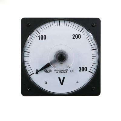 China LS-110 DC4-20mA 300V Analog Voltage Panel Meter Voltmeter Anti-Static Instantaneous Zero Adjustment/Aging Test/Flexible Measurement for sale