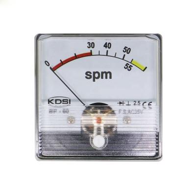 China BP-60N AC25V 65spm High Quality Professional Rectifier Panel Analog Run Per Minute Meter BP-60N for sale