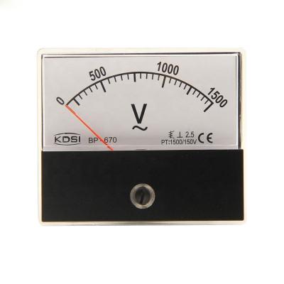 China Classic Easy Installation BP-670 AC1500/150V AC Voltmeter AC 1500v Analog Voltmeter BP-670 for sale