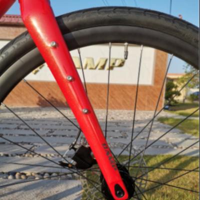 China Road Bikes Hot Selling Products 700*40C Through Axle 100*12Mm Disc Brake Gravel Bike Bicycle Carbon Fiber Front Fork for sale