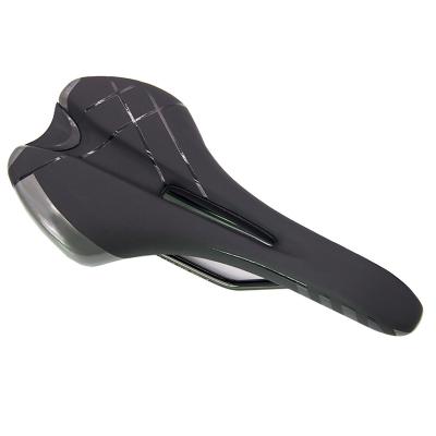 China Ventilation Best Comfortable Hollow PU Mountain Bicycle Seat Shockproof Bicycle Saddle for sale