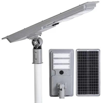 China ROAD 50W/80W/100W led lamp 160lm/w with MPPT controller lithium battery mono motion sensor solar panels street light for sale