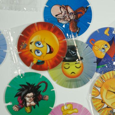 China DIY TOY Factory Promotion Plastic Round Small Gifts Card Maker/Tazo/Pogs for sale