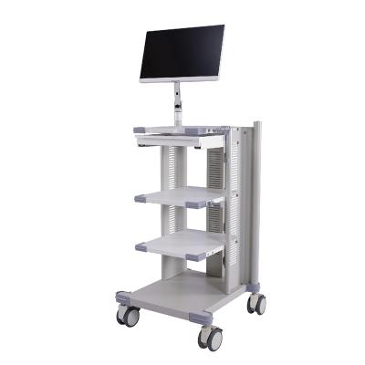 China Metal Mobile Medical Laptop Cart , Medical Endoscopic System Cart for sale