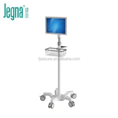 China High Quality Single Plastic Patient Monitor Medical Mobile Trolley Cart Medical Mobile Trolley for sale