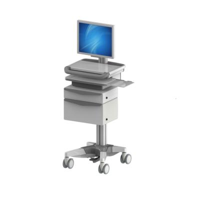 China Yes Medical Mobile Hospital Computer Desk Workstation Cart PC Trolley for sale