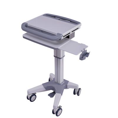 China Plastic Mobile 4 Wheels Hospital Laptop Dental Nursing Cart for sale