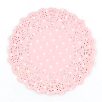 China Sustainable White Color Lace Mats Paper Paper Place Mats For Cafe for sale