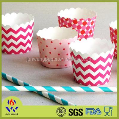 China Factory Price Disposable Food Grade Bun Cup Colorful Paper Cake For Cake Decorating for sale