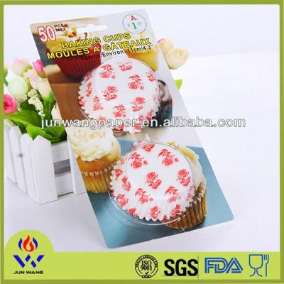 China Printing Paper Cake Greaseproof Cupcake with Blister Card Wrapper Please find below size specification for reference for sale