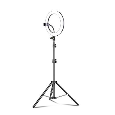 China Adjustable Shine Amazon Hot Selling 10 Inch LED Make Up Dimmable Led Selfie Ring Fill Light Tripod Stand With 1.7m for sale