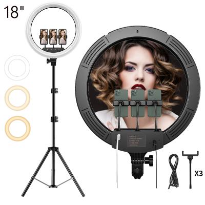 Chine HOT Selling Adjustable Shine 18 Inch Selfie Led Ring Light With 2.1m Tripod Stand For Photographic Lighting à vendre