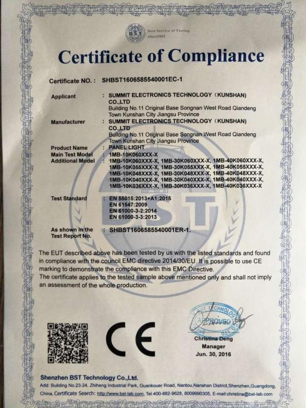 CE - Summit Electronic Technology (Kunshan) Co., Ltd.