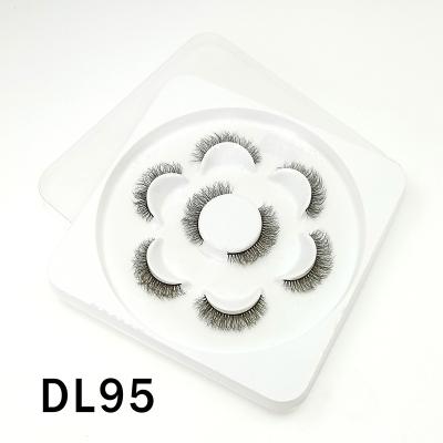 China Premade 6d Mink Long False Mink Cotton Stripe Eyelashes Black False Mink Eyelashes Natural Natural Lashes 20mm Lashes for sale