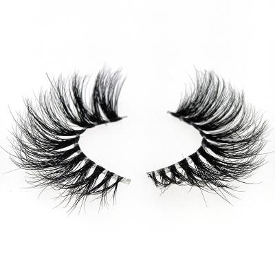 China SHUJIESI Strip Clear Strip Lashes Seller 8d Mink Fur Sensitive False 7D Mink Lashes 25mm Transparent Strip Lashes for sale