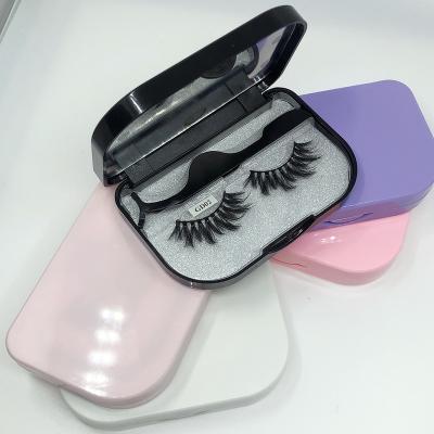 China Free Sample Natural Long Eyelash Vendor Customized Boxes Mink Eyelash Box Lashes Box Packaging for sale