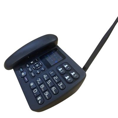 China ABS 2G 3G 4G Lte Voip Desktop Phone Volta Android 4.4 Coedless Home Office Sim TF Card Fixed Wireless Desk Phone for sale