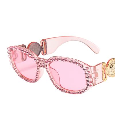 China YX1159 New Fashion Sunglasses Shape Classic Women Crystal Diamond Punk Sun Glasses Shades Round Rhinestone Eyewear Diamond Sunglasses Luxury for sale