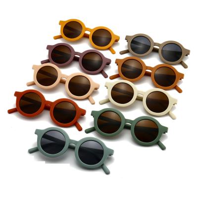 China Wholesale Trendy Sunglasses YX986 Fashion Round Outdoor Vintage Matte Women Kids Sunglasses Sun Glass Brand Design Eyewear Shades for sale