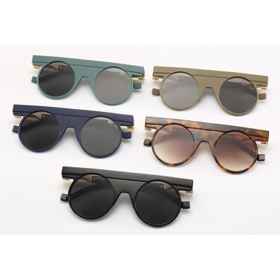 China Women Round Sunglasses M0963 Around Shape Women Sunglasses Matte Sun Glasses Eyewear UV400 Shades for sale