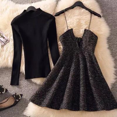 China Anti-Wrinkle Dress Two Piece Set Women for sale