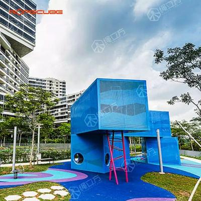 China ROPECUBE Outdoor Nylon Rope Playground Park Equipments Kids Amusement Net Climbing Equipment Children for sale