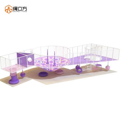 China Tricks Rope Cube Scenic Spot Amusement Equipment Unpowered Children's Park Facilities Parent-child Activity Place for sale