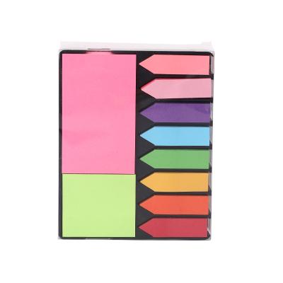 China Custom Creative Acceptable Wholesale Self Adhesive Logo Index Tabs Memo Pads Creative Sticky Notes Pack for sale