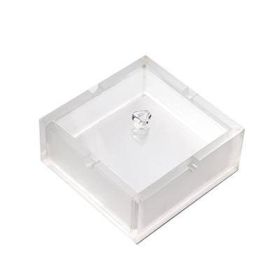 China Stored Custom Design Clear Multifunctional Jewelry Storage Ashtray Frosted Acrylic Box Good Quality for sale