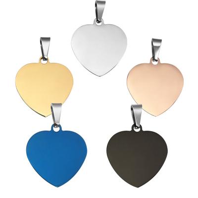 China Europe Design Stainless Steel Heart Blank Factory Customized Customized Double Sided Dog Tag for sale