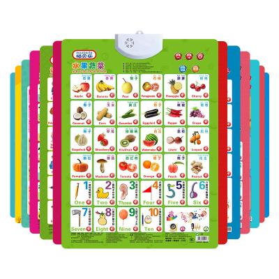 China Custom Design Educational Toy Vegetable Learning Chart For Children GT03 for sale