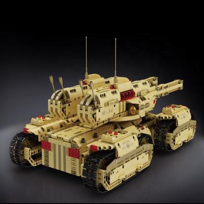 China DIY TOY No .20011 Block Plastic Tank Super Tank Set Collected Model Toy for sale