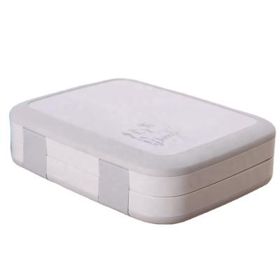 China Plastic Food Grade Frozen/Refrigerated Microwave Oven Lunch Box with Spoon Bento Box Thermal Lockable Side Open Lunch Box (800ml) for sale