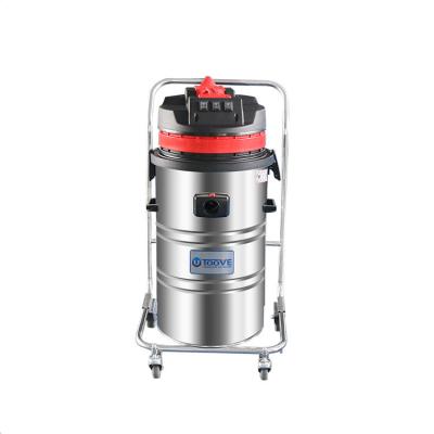 China 80L Electric Mobile Wet And Dry Industrial Vacuum Cleaner Applied To Factory Floor for sale