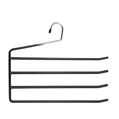 China Modern Trouser Metal / Trouser Hangers with PVC Coated - 4 Rungs / For 4 Pairs of Trouser for sale