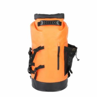 China camping & Customized Logo Printing PVC Bag Hiking Camping Equipment Waterproof Backpack 20L 30L for sale