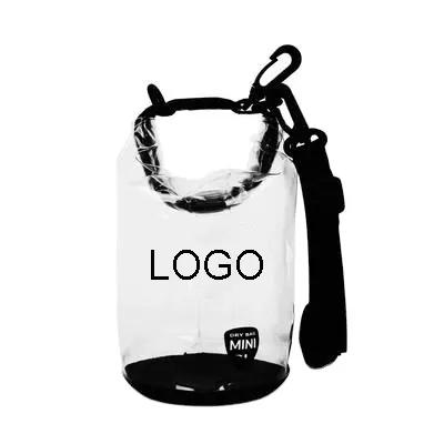 China camping & MOQ Outdoor Sports Bag 2L Soft Waterproof Mini Clear 2L Small Dry Bag Low Rise for sale