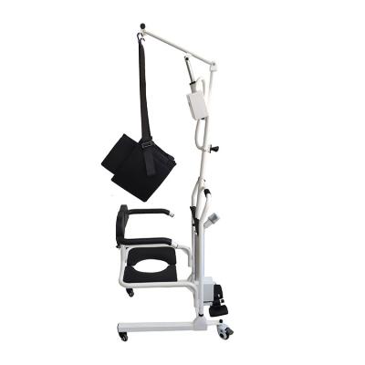 China Lift: Q235 Senyang Wheel Toilet Chair Steel Medical Movement Nursing Hydraulic Lift Commode Patient Transfer Chair For Elderly for sale