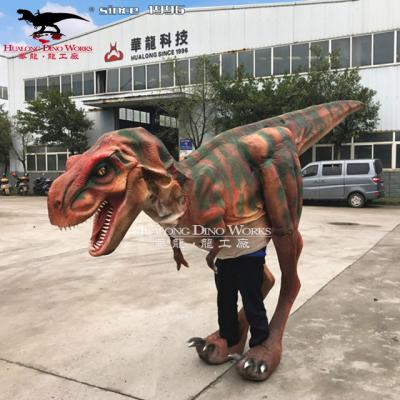 China Realistic Animatronic Dinosaur Costume Park Dinosaur Life Size Adult Costume for sale