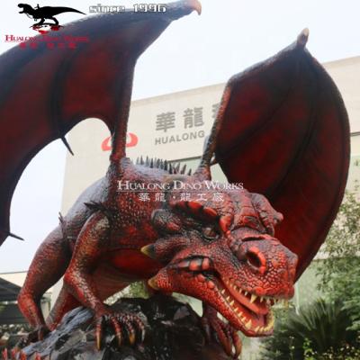 China Park Outdoor Decoration Attractive Life Size Animatronic Dragon for sale