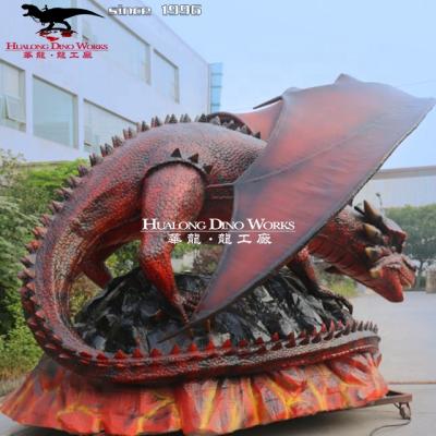 China Customized Outdoor Park Amusement Park Waterproof Animatronic Dragon for sale