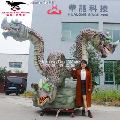 China Western Park Amusement Park Playground Museum Theme Park Animatronic Dragons Model Artificial Robotic Western Dragons for sale