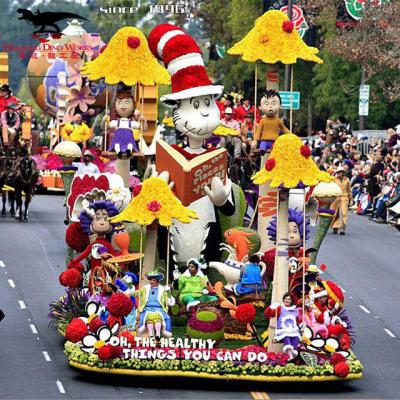 China Waterproof Colorful Amusement Park Theme Park Playground Museum Parade Floats Large Parade Floats For Festival Decoration for sale