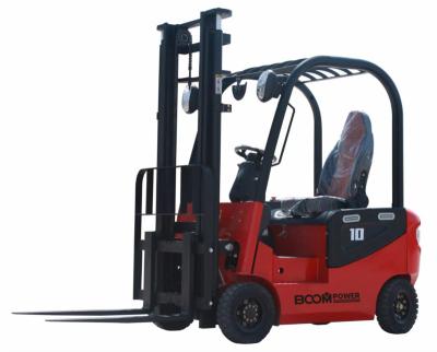 China Hotels High Performance 1 TON 4 Wheel Battery Forklift Wholesale Price With Full-DC Motor For Warehouse Handling for sale