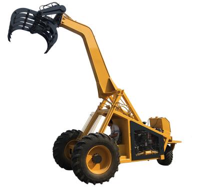 China 1 Ton Capacity Hydraulic Lifting Arm Grab Tether Log Timber Trusses Grapple Loader Sugar Cane Loader for sale