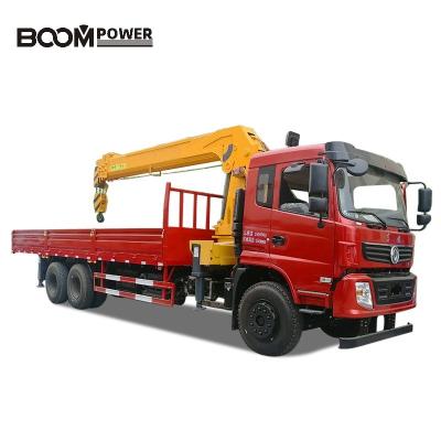 China TRUCK CRANE Low price BM300-4 loading 12 ton height 17m/lift basket knuckle lattice boom truck /lift mounted crane for sale for sale